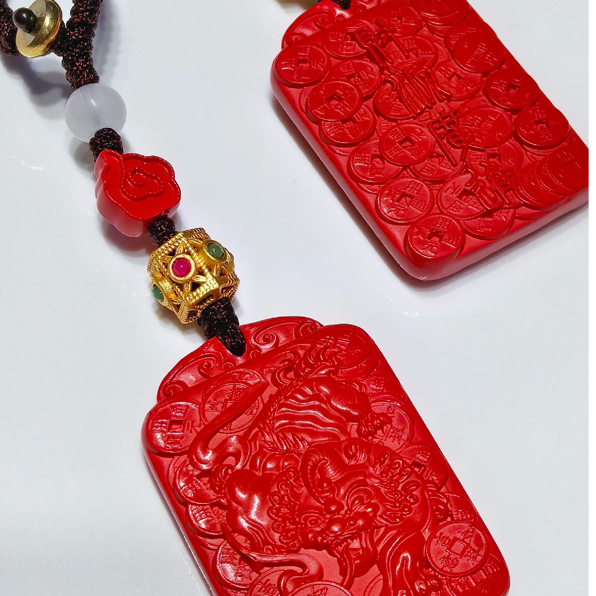 含辰砂工艺品PJ39朱砂财源广进设计款手机挂件包挂多样性发一