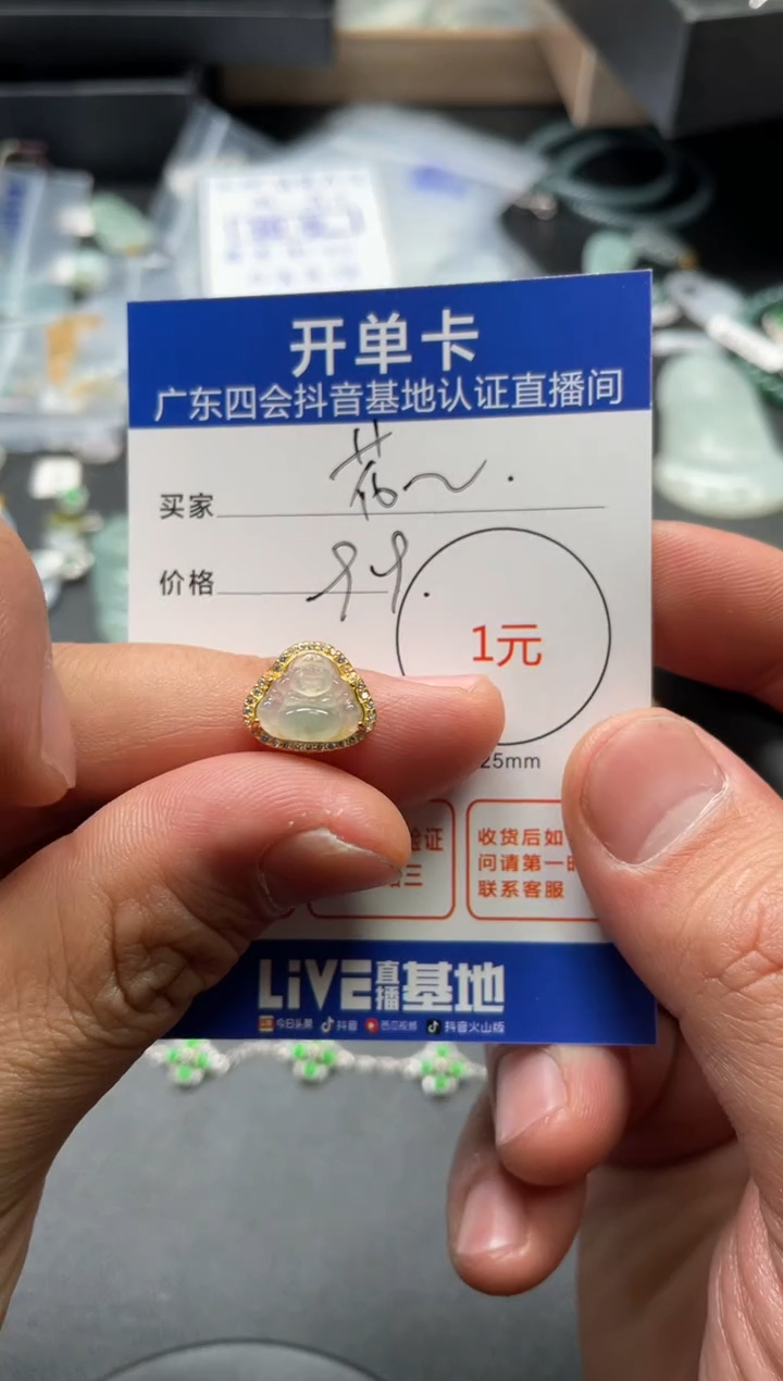 【闪购商品】翡翠颈饰银S925镶嵌挂件