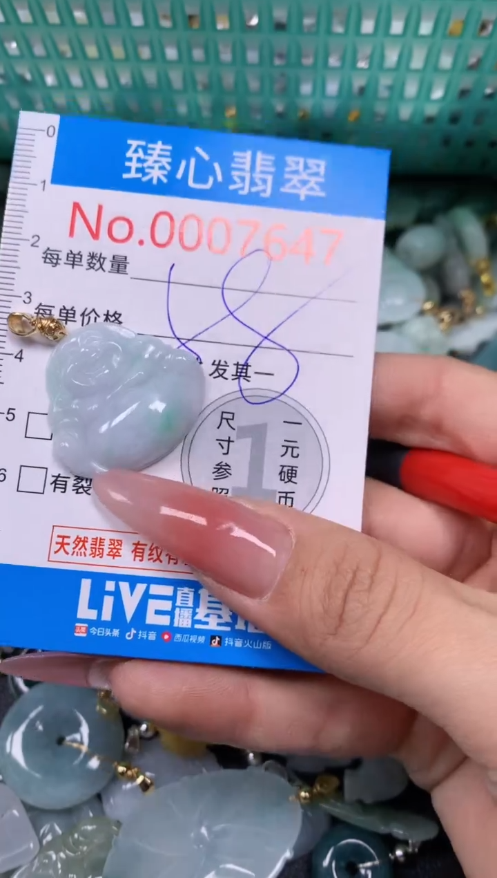 【闪购商品】翡翠颈饰未镶嵌含绳0007647