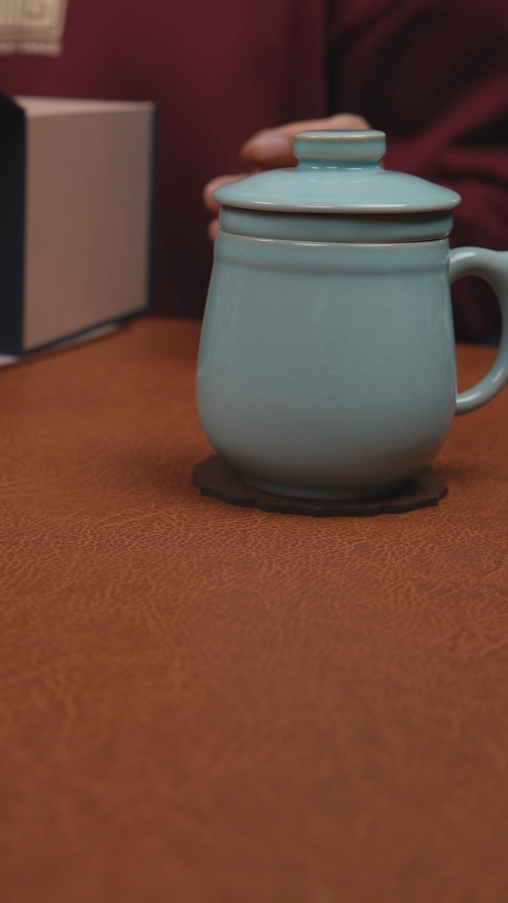 【闪购商品】杯一级原矿釉天青办公杯朱老师款