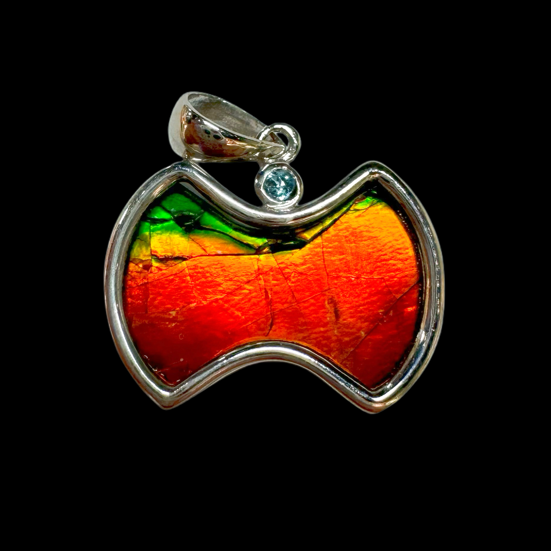 【斑彩石】21.1mm BC 产地：加拿大 贝壳E3