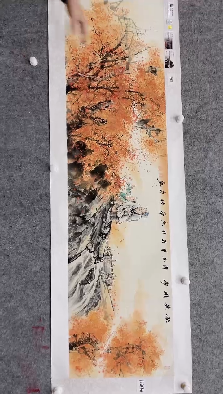国画张传亭老师的红袍作品