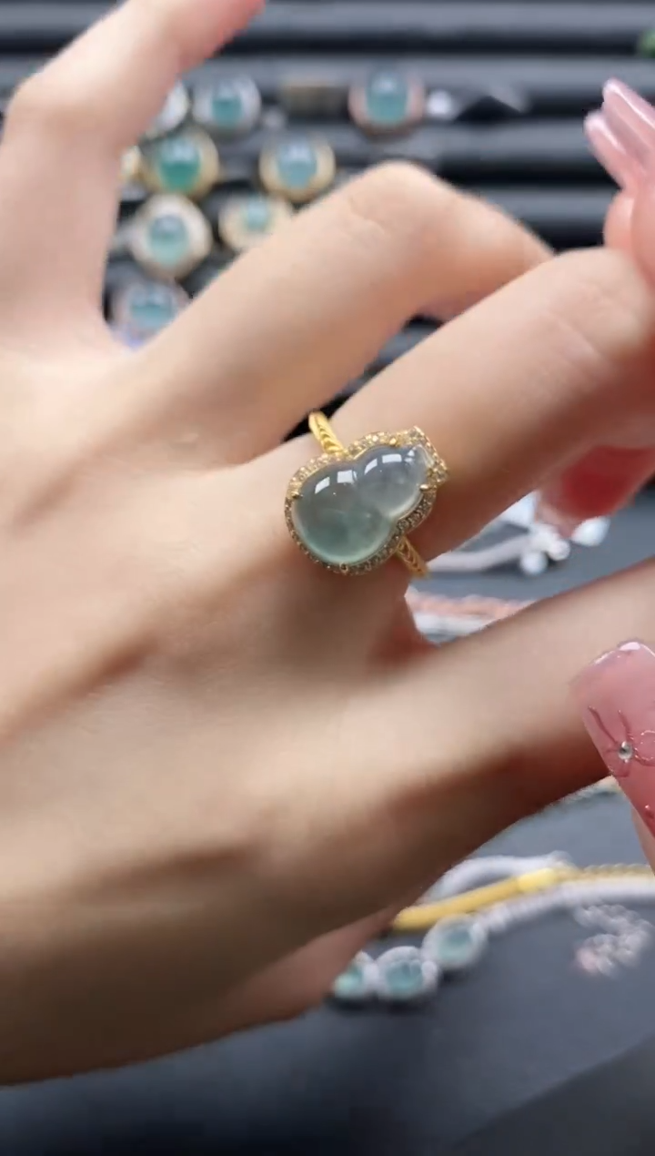 【闪购商品】翡翠戒指银S925镶嵌1111