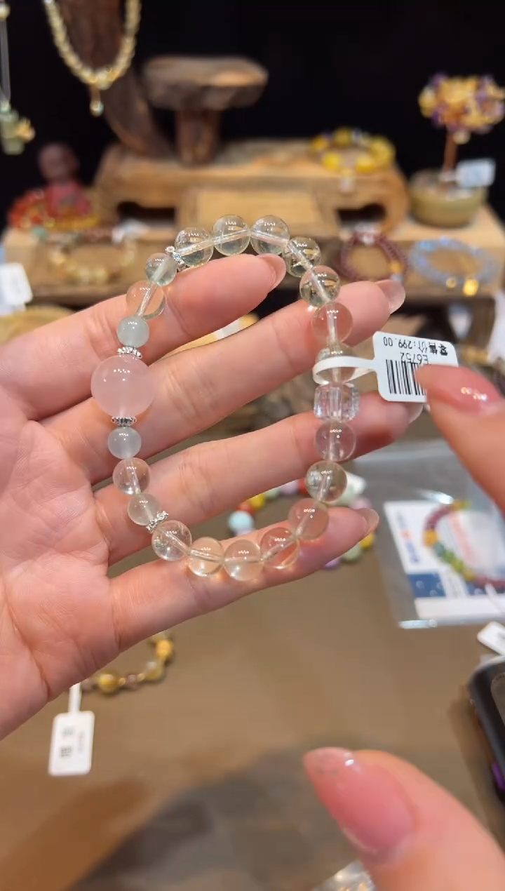 水晶手链未镶嵌手饰@@E6752