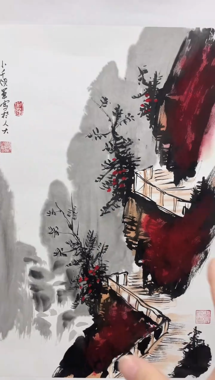 【闪购商品】国画张领军2.7平尺画作作品4