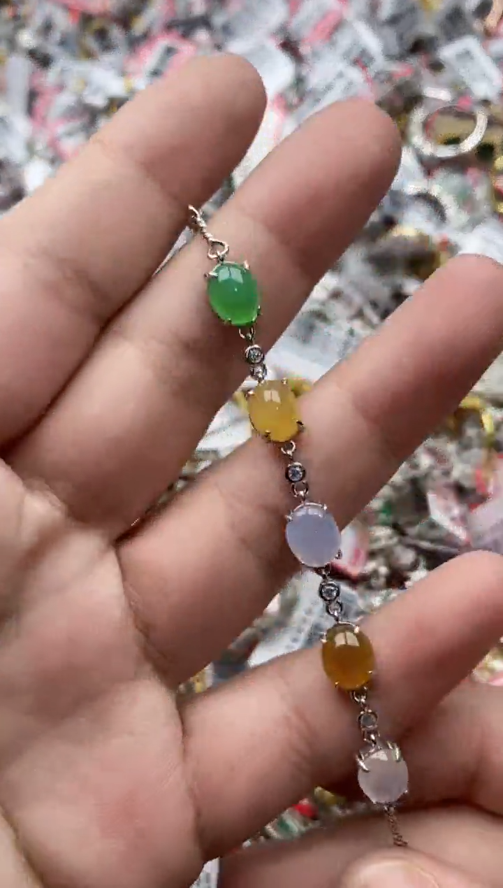 【闪购商品】翡翠戒指银S925镶嵌66666---10