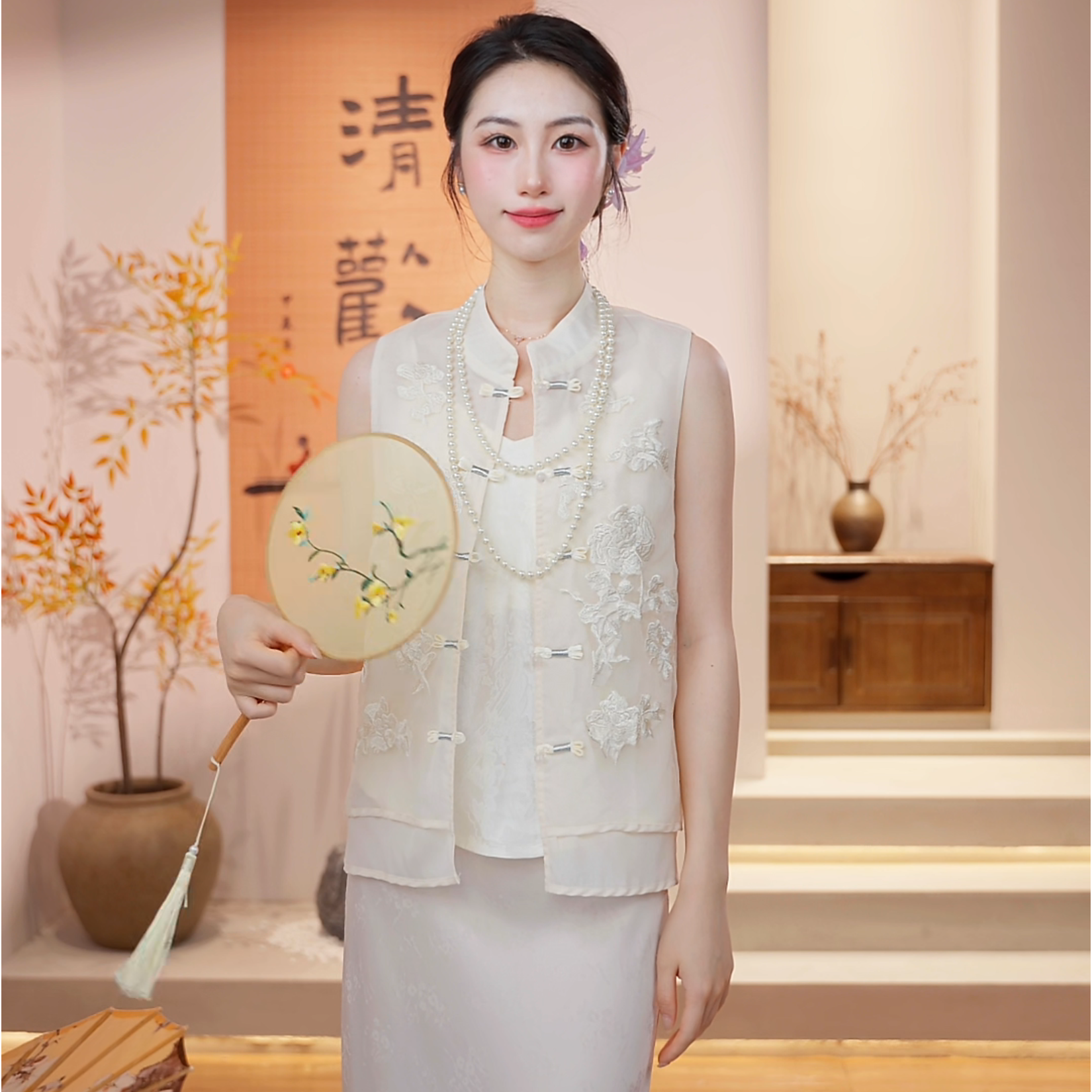 霁雪｜新中式国风时尚百搭重磅上衣马甲-5320