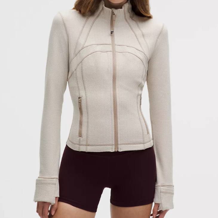 lululemon/露露乐蒙Define Cropped Jacket 人字纹厚款瑜伽外套