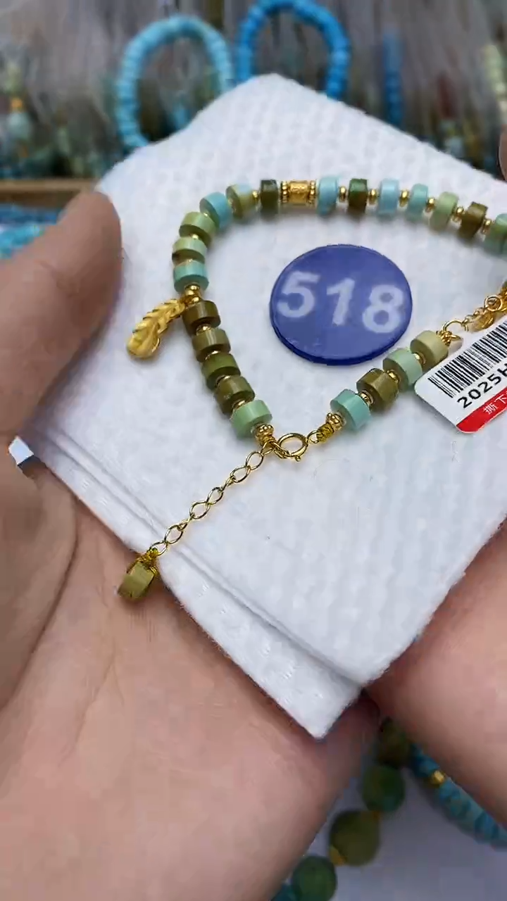 【闪购商品】绿松石手链银S925镶嵌518