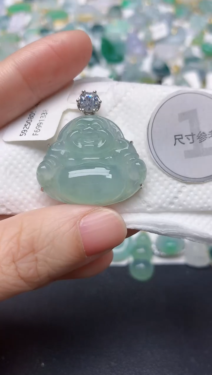 颈饰未镶嵌翡翠天然缅甸A货翡翠