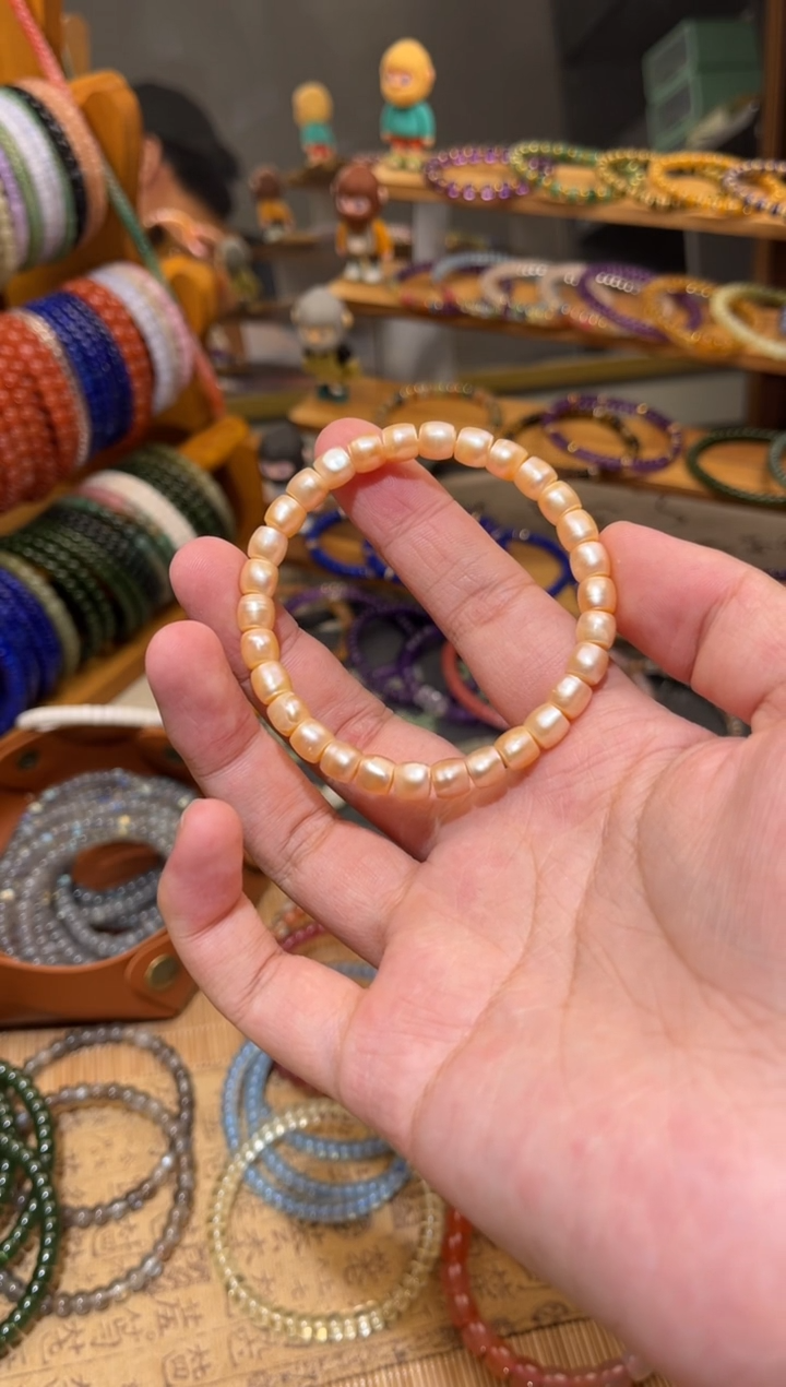 未镶嵌海水珍珠手串金色珍珠手串（需要拍两条库存才发货哦）