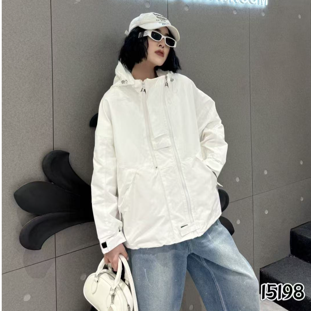 【大美家】广州双拉链连帽冲锋衣外套15198