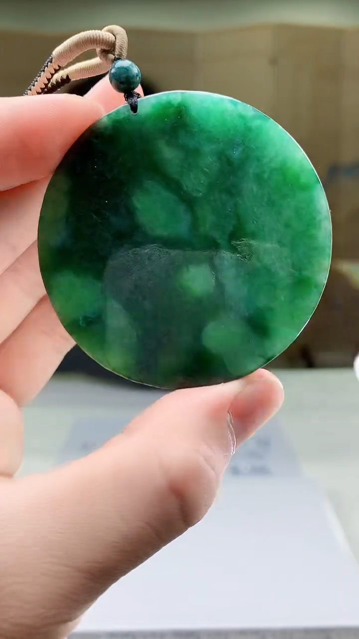 【闪购商品】定制翡翠未镶嵌4852bb-毛货挂件33