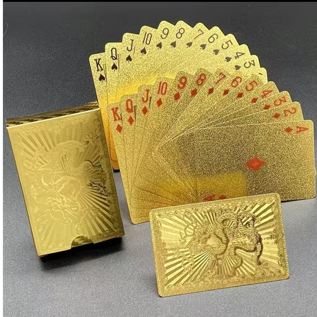 高端可水洗土豪金扑克 