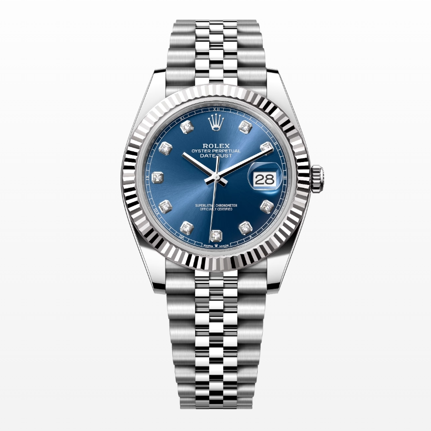 99新 Rolex/劳力士 全套/日志 41mm/ 126334/蓝盘/钻刻