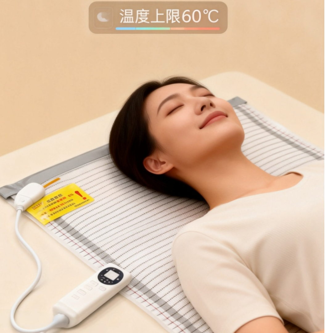 正品石墨烯宿舍家用加温安全保暖防寒床用上限60可水洗耐弯折72CM