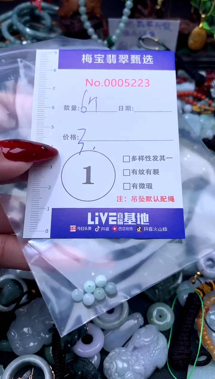 颈饰未镶嵌翡翠腻**脓翡翠A货