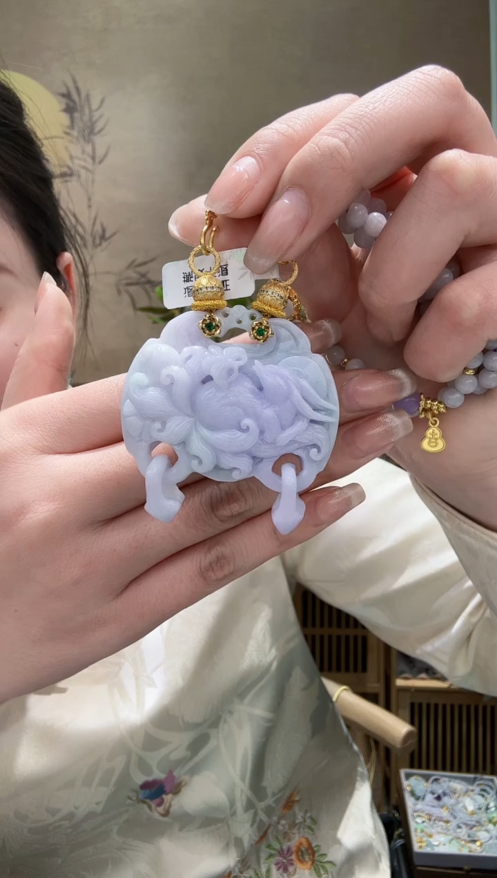 【闪购商品】翡翠耳饰未镶嵌吊坠