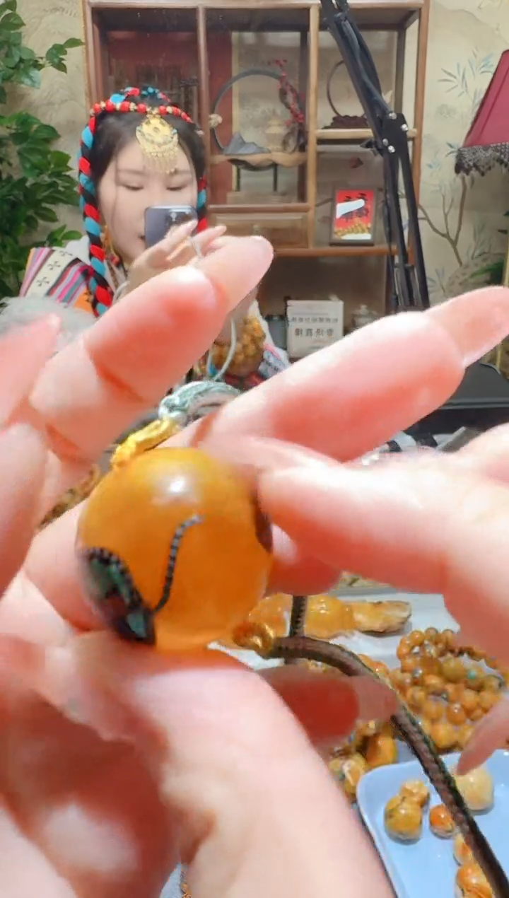 蜜蜡颈饰未镶嵌998天然蜜蜡珠宝奇石全都保真