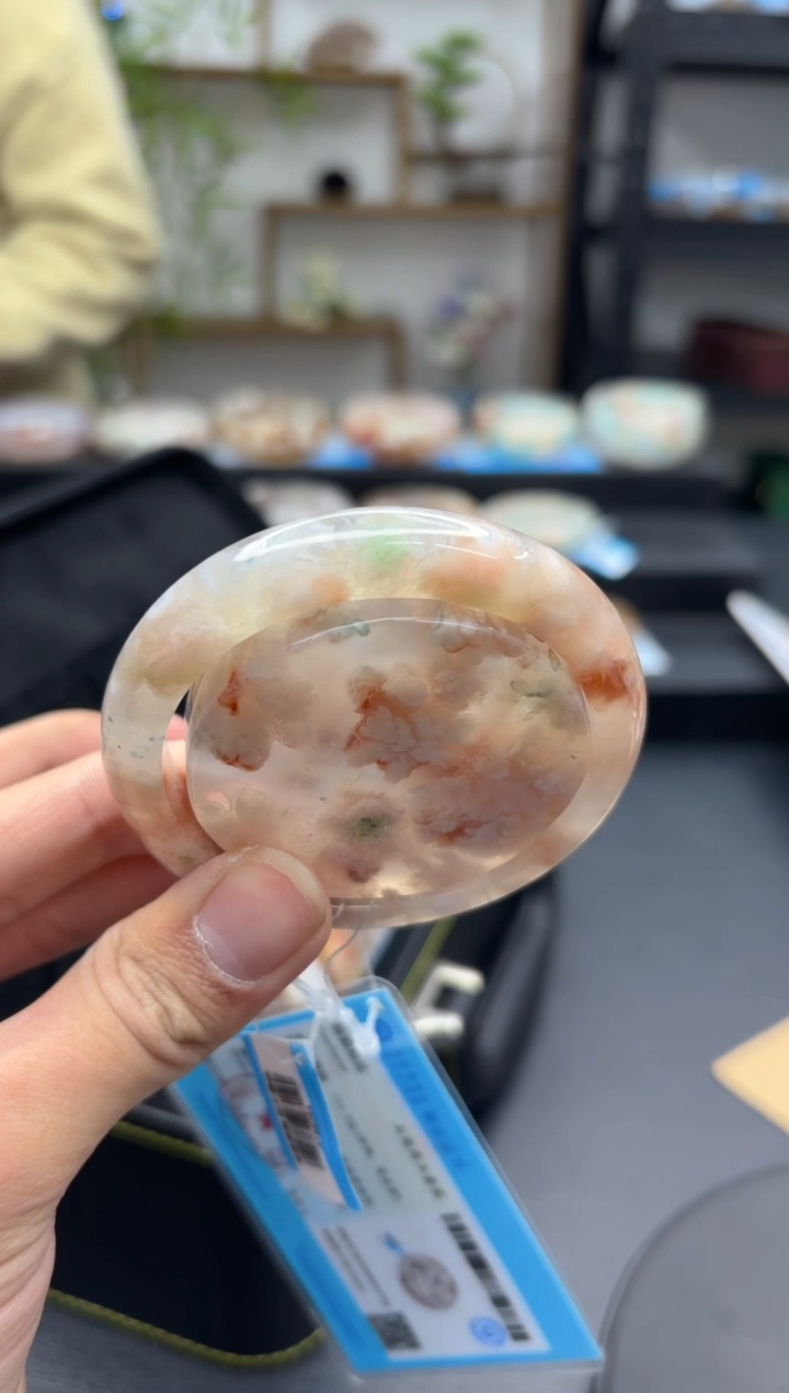 【闪购商品】石英质玉手镯未镶嵌C790(54圈赠送镯心)