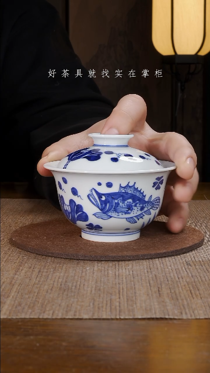 【闪购商品】摆件景德镇手工手绘茶具大器宛成