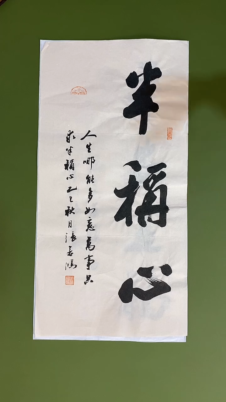 书法书法 张若鸿 尺寸69cm*34cm  
