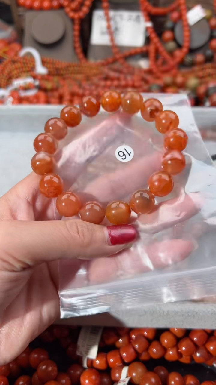 【闪购商品】南红玛瑙手串未镶嵌13