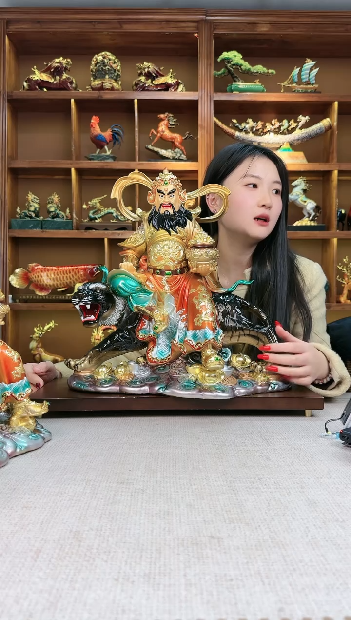 黄铜孙*海大号 新款赵公明 高度 45厘米