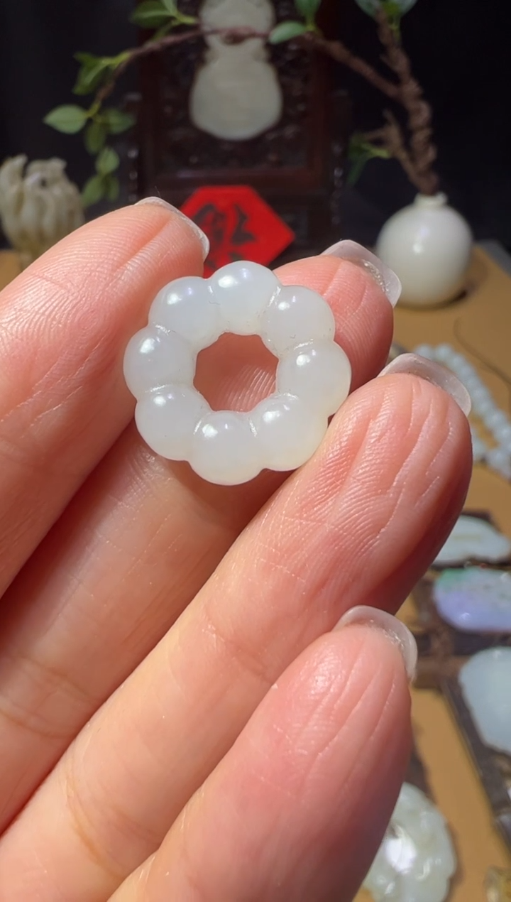 【闪购商品】和田玉山西文物商店连珠环