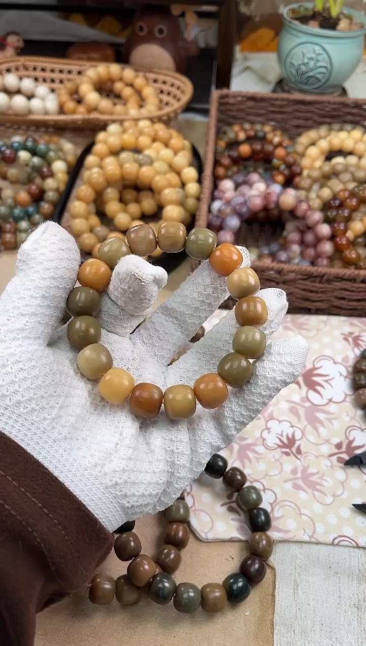 手串菩提根/象牙果单***鸯a677 卡15 干磨猪油膏瑕疵