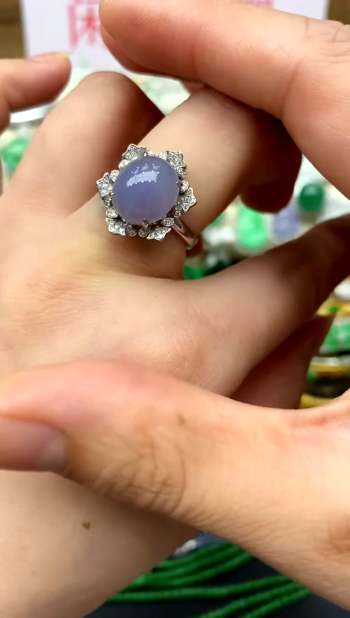 翡翠戒指18K金镶嵌314-中国好珍宝