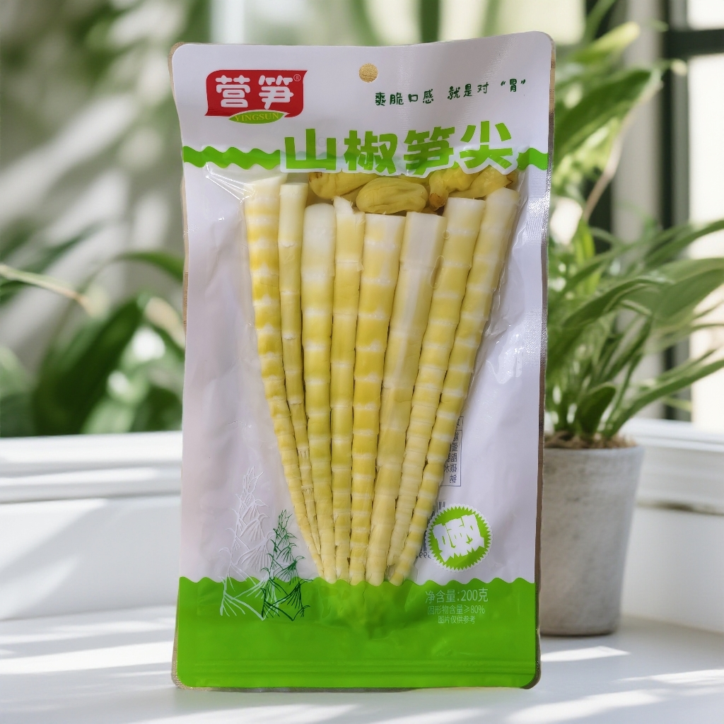 泡椒笋尖200克鲜嫩脆爽酸辣开胃开袋即食解馋零食优质脆笋嫩笋尖