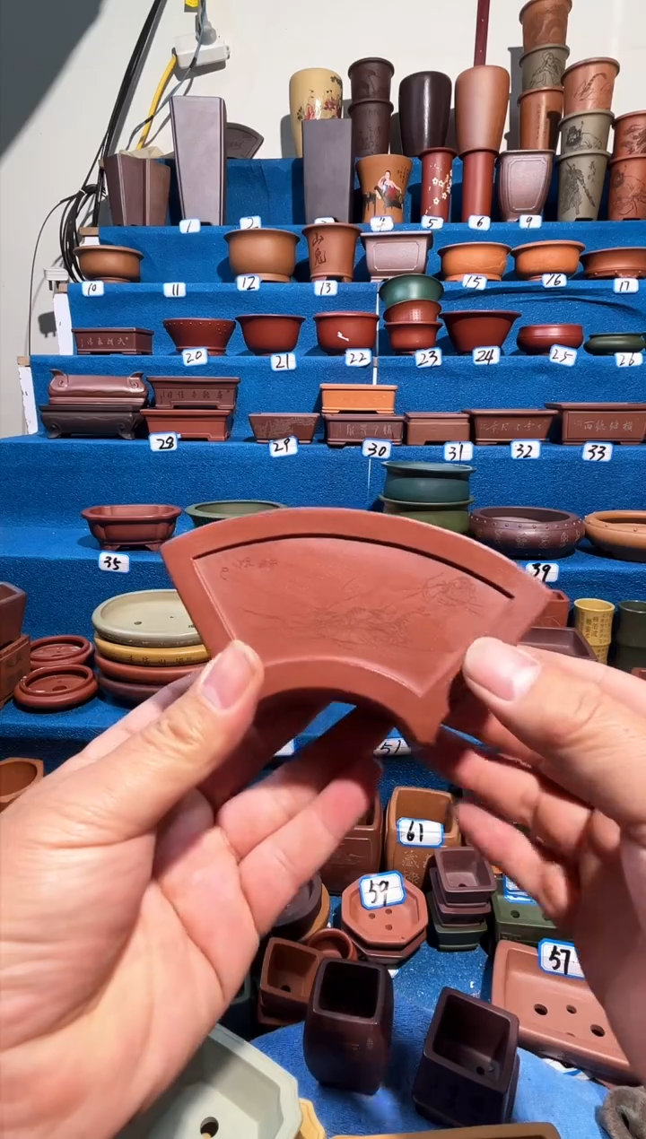 【闪购商品】紫砂紫砂花盆11.5*4.5*5.5