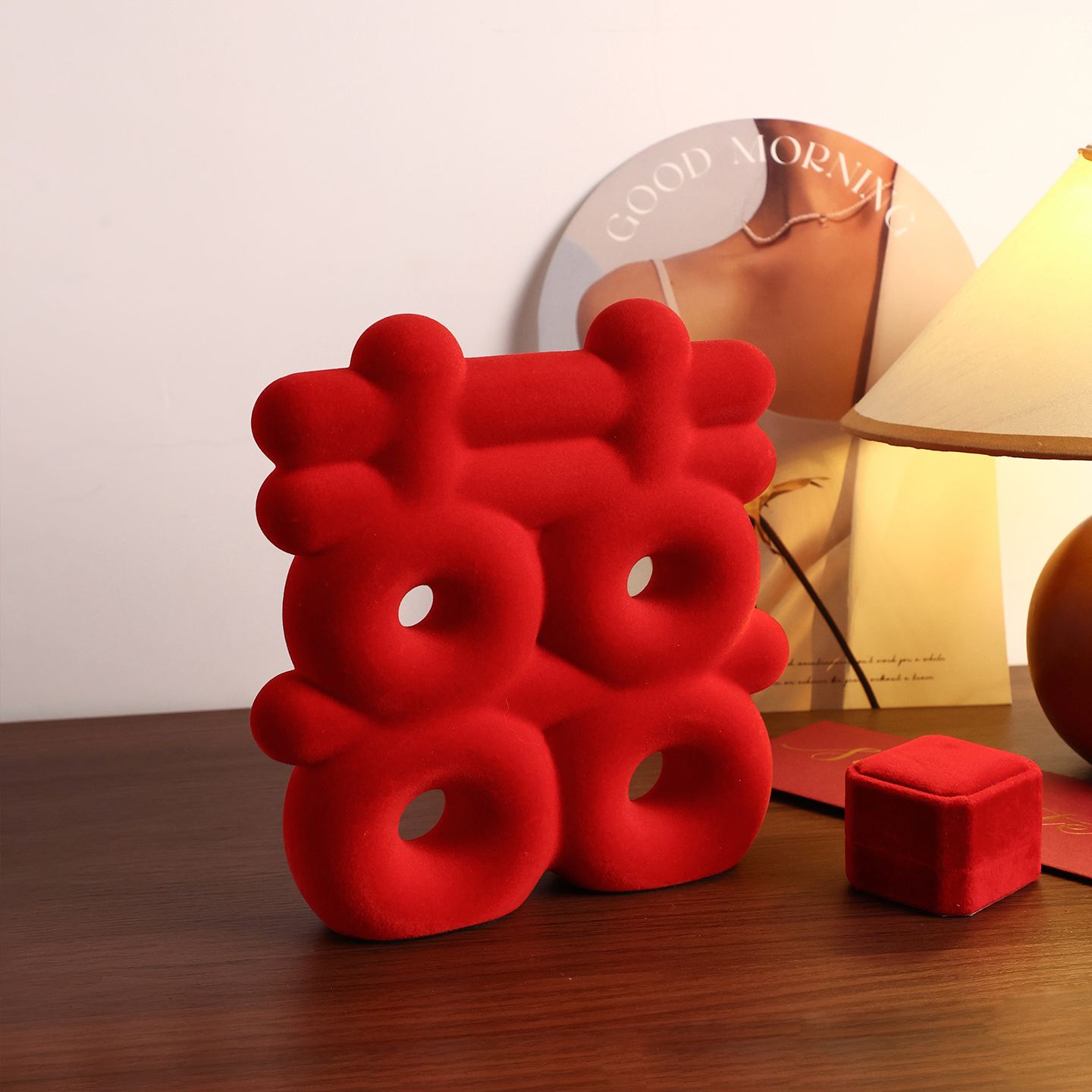 贝汉美创意新婚礼物送新人订婚客厅婚房装饰摆件送新娘结婚礼物