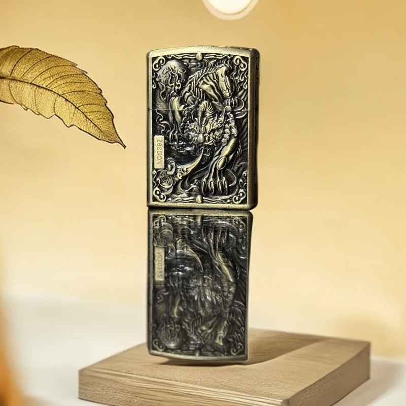 青铜招财貔貅砂轮打火机【全新机无煤油】