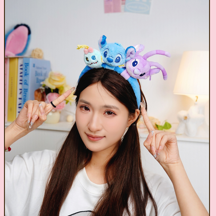 【史迪奇限量版】potdemiel蜂蜜罐正版迪士尼史迪仔萌扣发箍配饰