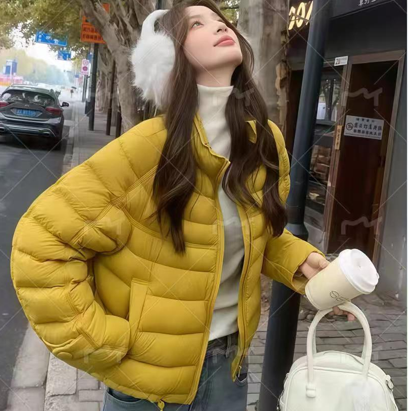 【现货爆款】排骨羽绒服女短款2025新款韩版宽松立领冬装外套B