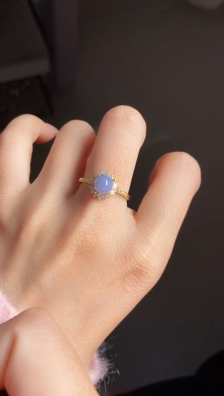 银S925镶嵌戒指翡翠12