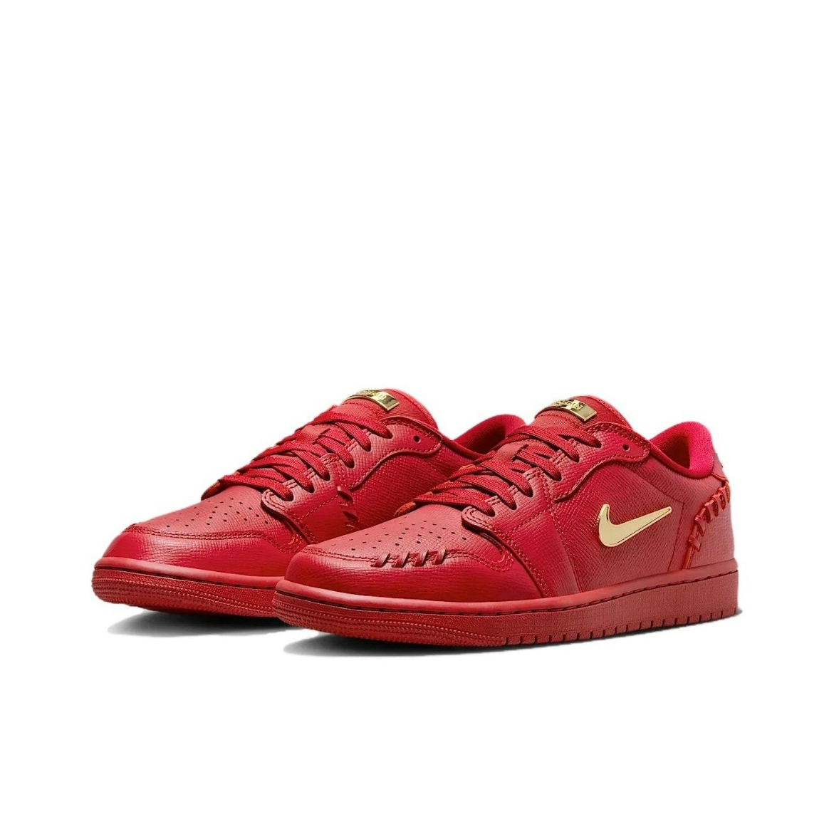 NIKE/耐克女鞋AJ1 MM LOW复古红色运动休闲板鞋流光风-FN5032-607