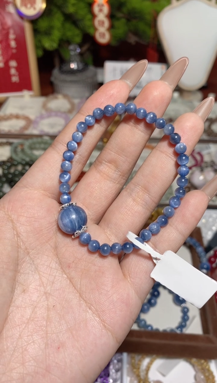 【闪购商品】水晶手串未镶嵌蓝晶石5mm