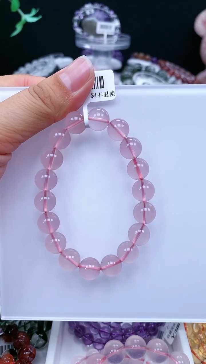 【闪购商品】水晶手串未镶嵌毕业级莫粉10