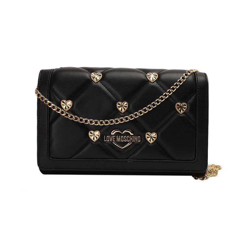 未使用 Love Moschino 斜挎包女包爱心链条手提包