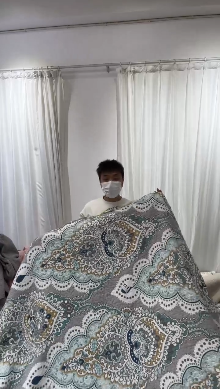 棉220*230纯棉床盖150号微瑕