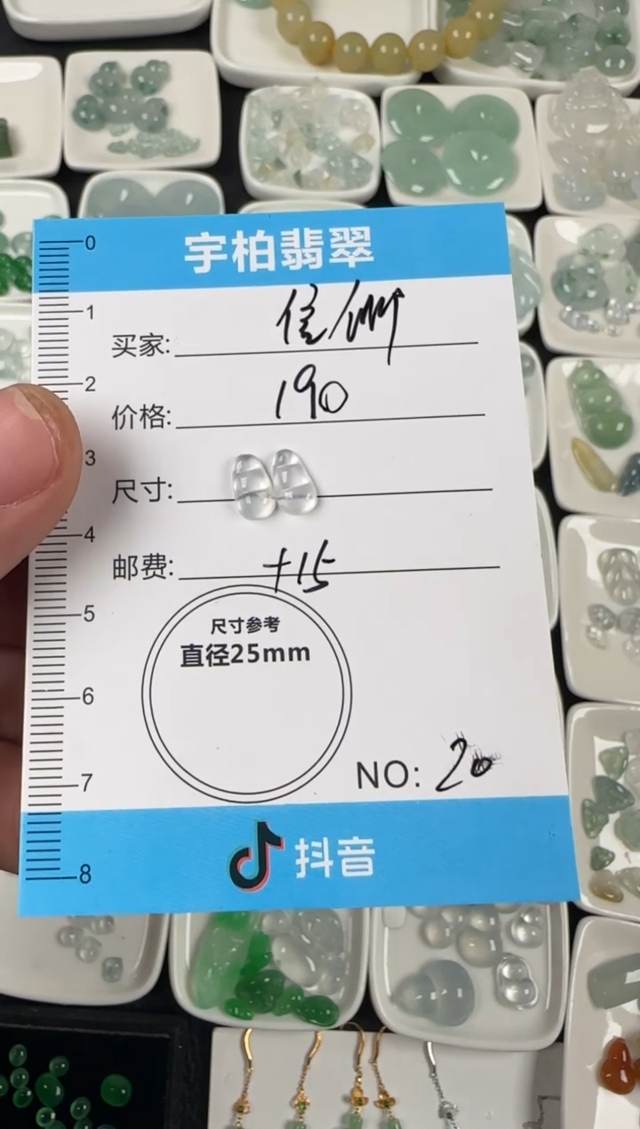 未镶嵌定制翡翠天然A货翡翠+豆子20