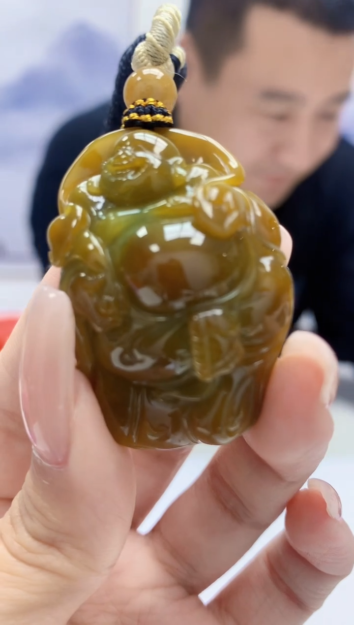 定制翡翠未镶嵌4898kk-毛货挂件88