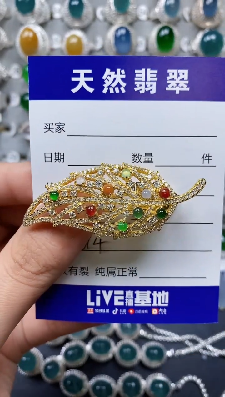 【闪购商品】翡翠颈饰银S925镶嵌0614