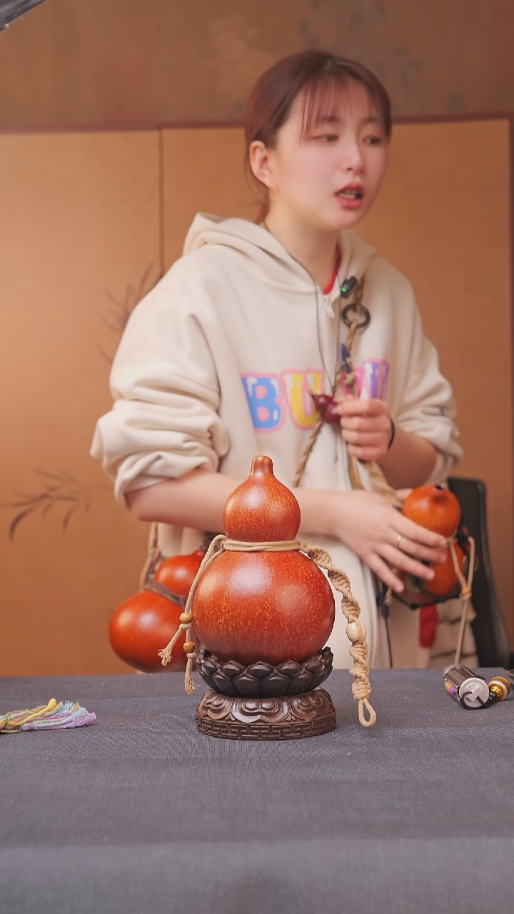180号链接精品大漆葫芦现货现发[一物一拍]不包含莲花底座