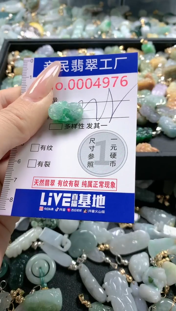 【闪购商品】翡翠吊坠(不含链)未镶嵌4976