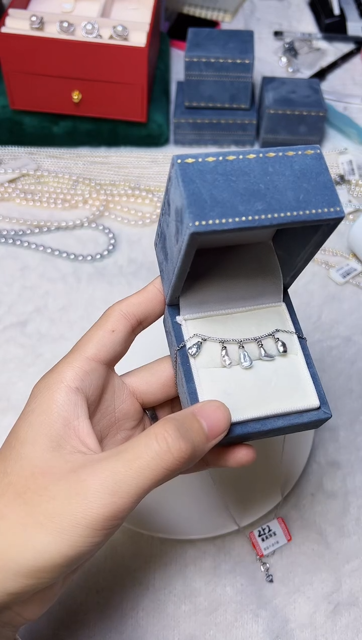 【闪购商品】海水珍珠颈饰银S925镶嵌016