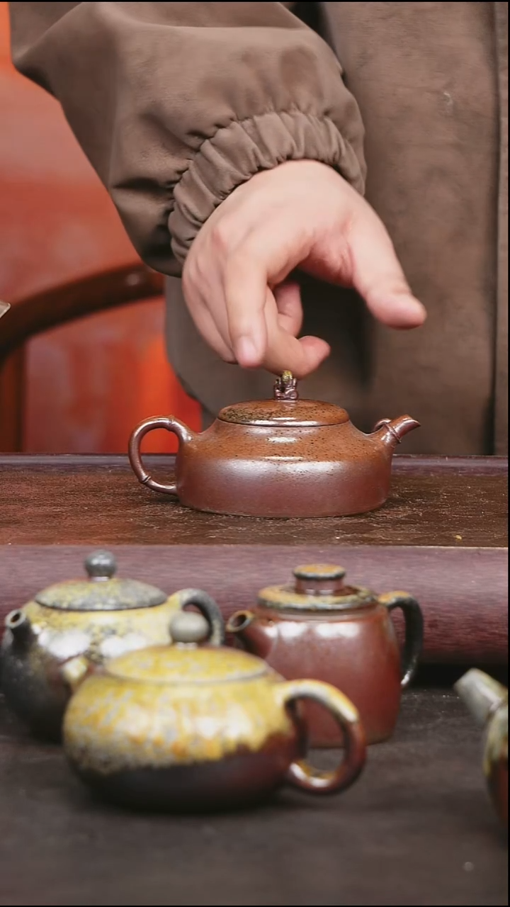 紫砂茶盘柴烧 壶